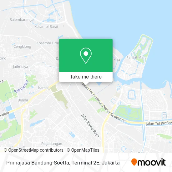 Primajasa Bandung-Soetta, Terminal 2E map