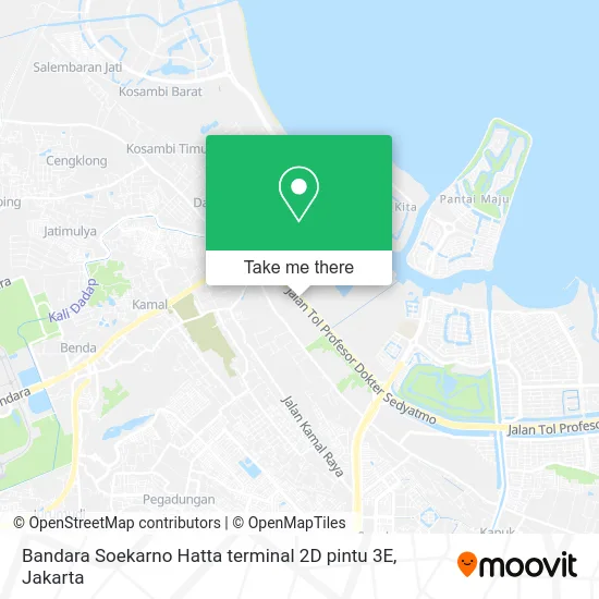 Bandara Soekarno Hatta terminal 2D pintu 3E map