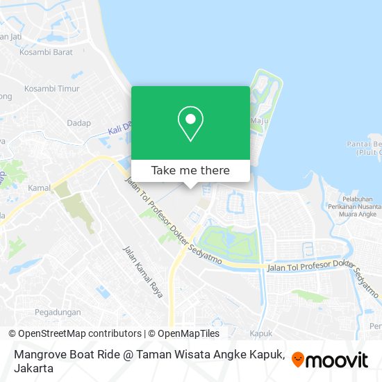 Mangrove Boat Ride @ Taman Wisata Angke Kapuk map