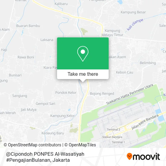 @Cipondoh PONPES Al-Wasatiyah #PengajianBulanan map