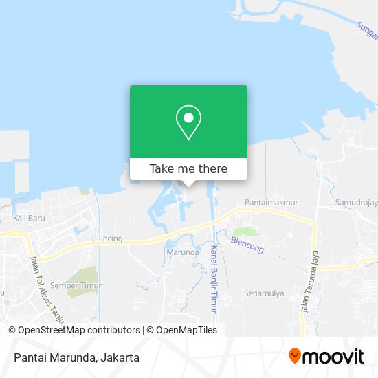 Pantai Marunda map