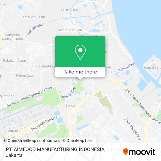 PT. AIMFOOD MANUFACTURING INDONESIA map