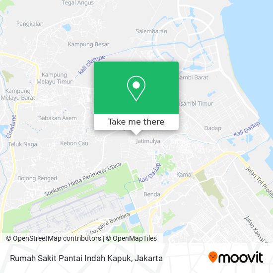 Rumah Sakit Pantai Indah Kapuk map