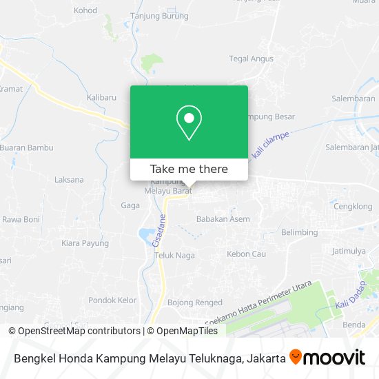 Bengkel Honda Kampung Melayu Teluknaga map