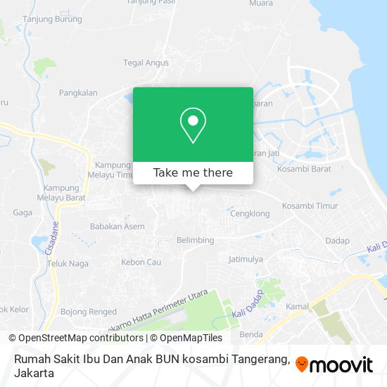 Rumah Sakit Ibu Dan Anak BUN kosambi Tangerang map