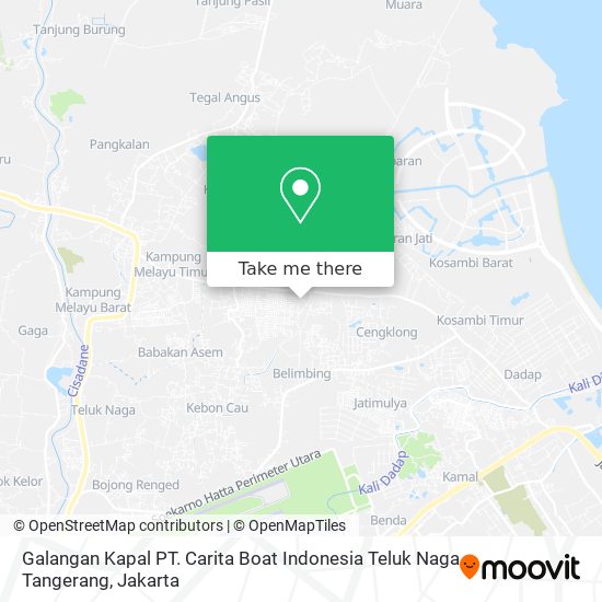 How to get to Galangan Kapal PT. Carita Boat Indonesia Teluk Naga