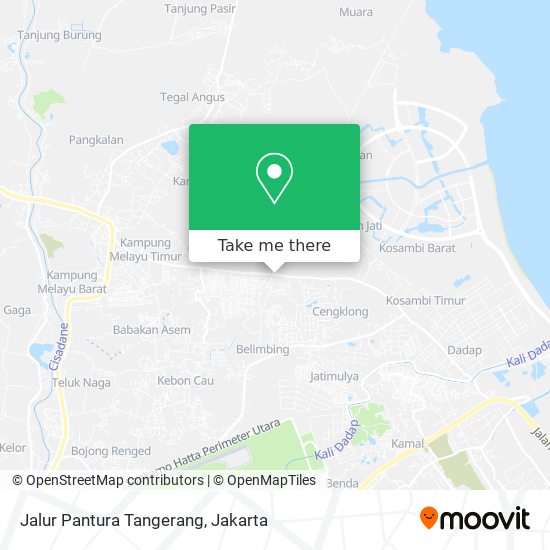 Jalur Pantura Tangerang map