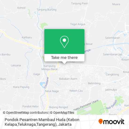 Pondok Pesantren Mambaul Huda (Kebon Kelapa,Teluknaga,Tangerang) map