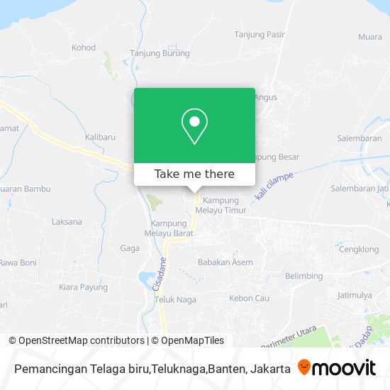 Pemancingan Telaga biru,Teluknaga,Banten map