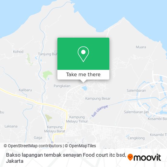 Bakso lapangan tembak senayan Food court itc bsd map