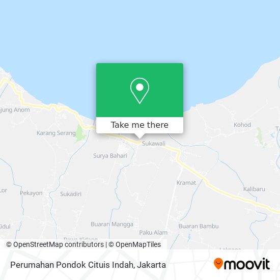 Perumahan Pondok Cituis Indah map