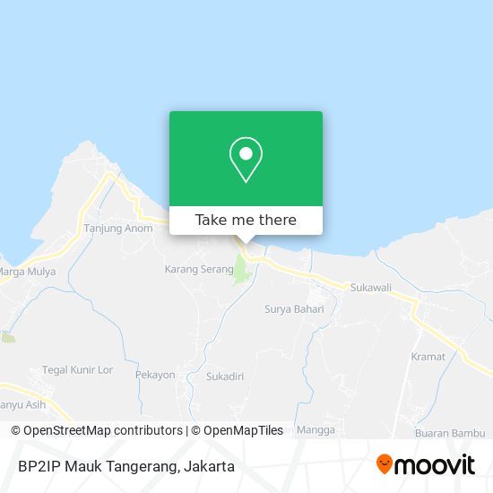 BP2IP Mauk Tangerang map