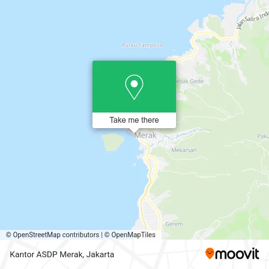 Kantor ASDP Merak map