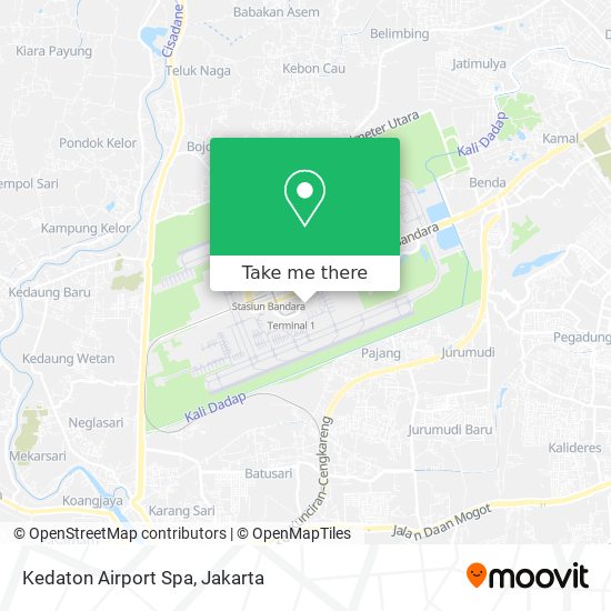 Kedaton Airport Spa map