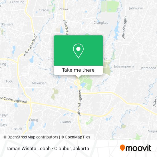 Taman Wisata Lebah - Cibubur map