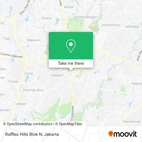 Raffles Hills Blok N map