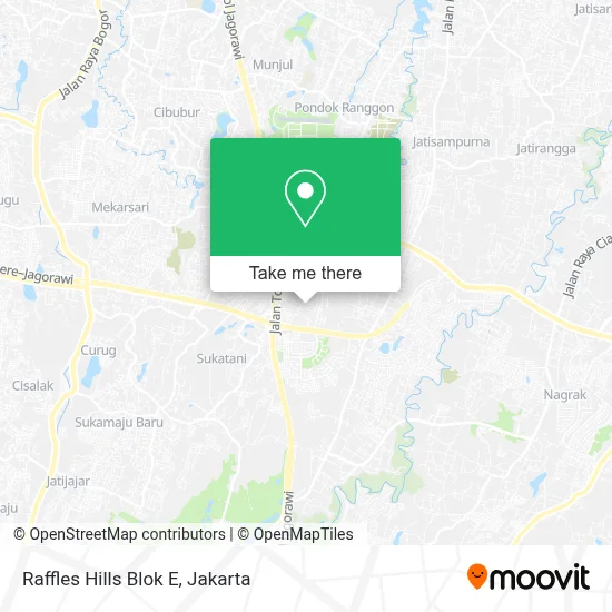 Raffles Hills Blok E map