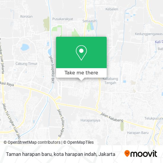 Taman harapan baru, kota harapan indah map