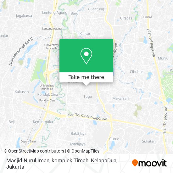 Masjid Nurul Iman, komplek Timah. KelapaDua map