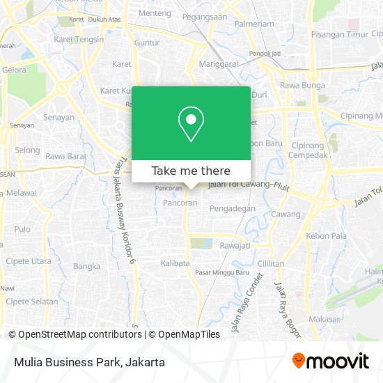 Mulia Business Park map