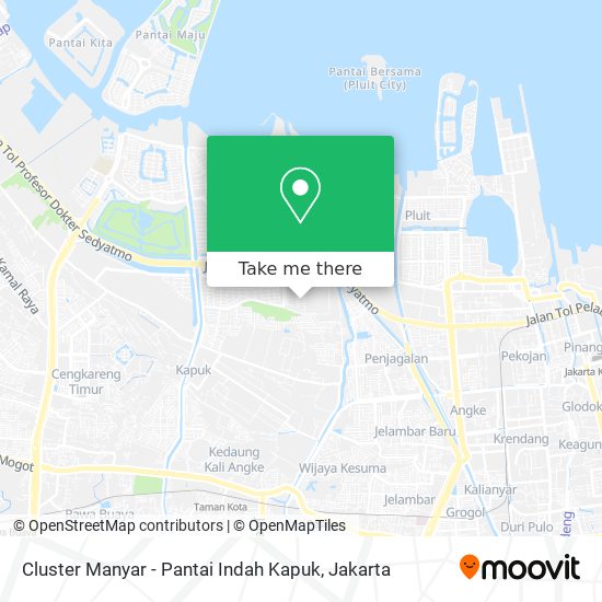 Cluster Manyar - Pantai Indah Kapuk map