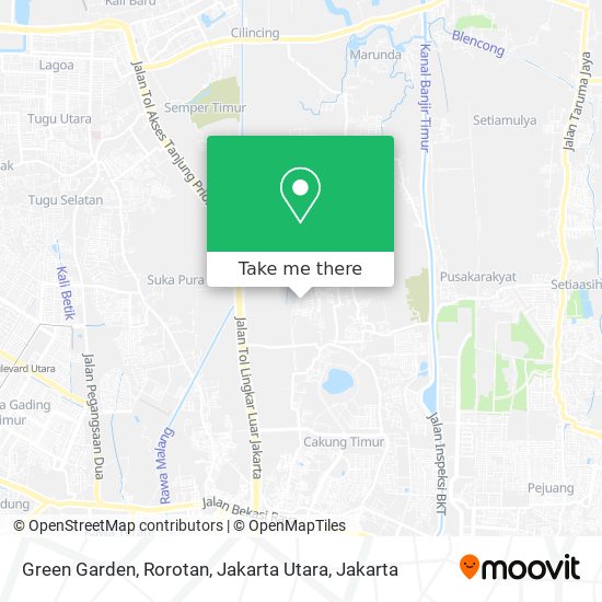 Green Garden, Rorotan, Jakarta Utara map