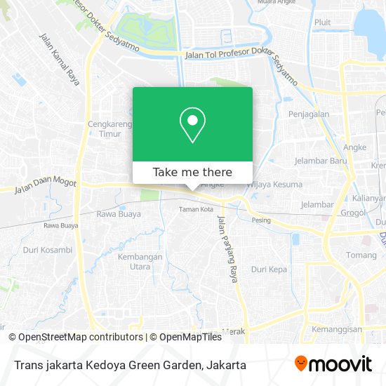 Trans jakarta Kedoya Green Garden map