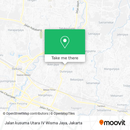 Jalan kusuma Utara IV Wisma Jaya map