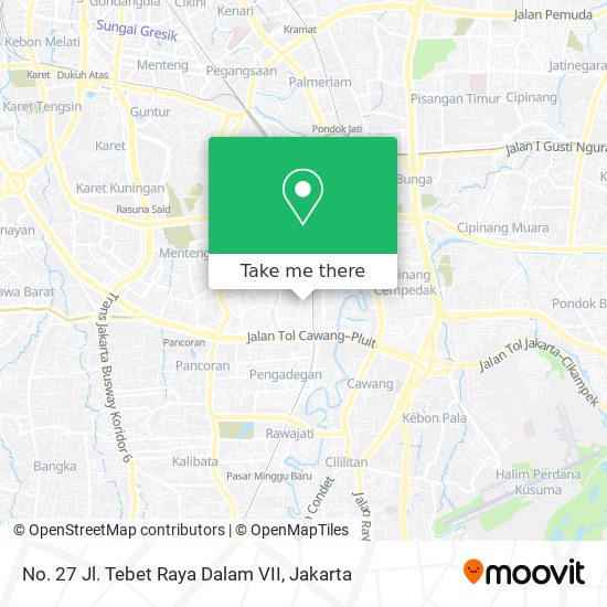 No. 27 Jl. Tebet Raya Dalam VII map