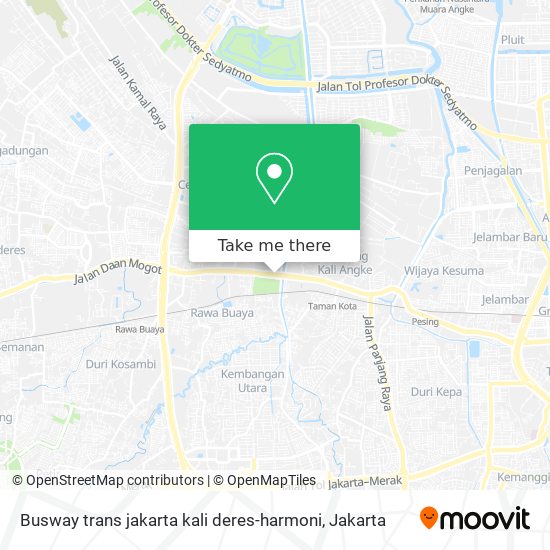 Busway trans jakarta kali deres-harmoni map