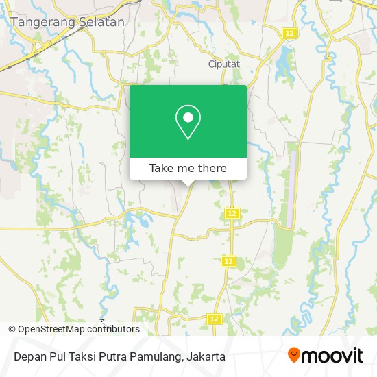 Depan Pul Taksi Putra Pamulang map