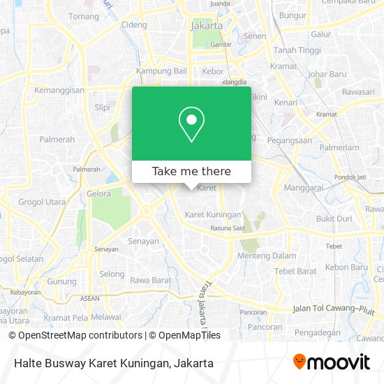 Halte Busway Karet Kuningan map