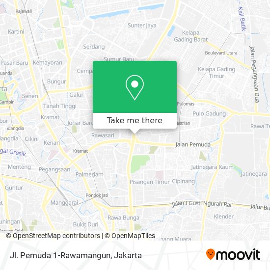 Jl. Pemuda 1-Rawamangun map