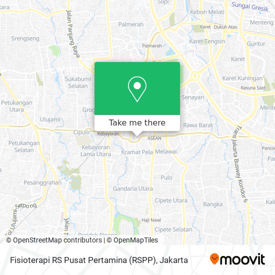 Fisioterapi RS Pusat Pertamina (RSPP) map