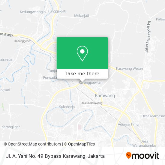 Jl. A. Yani No. 49 Bypass Karawang map