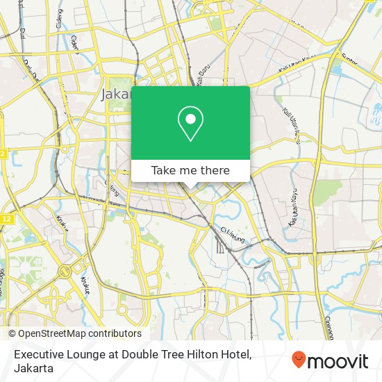 Executive Lounge at Double Tree Hilton Hotel map