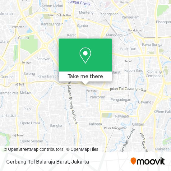 Gerbang Tol Balaraja Barat map