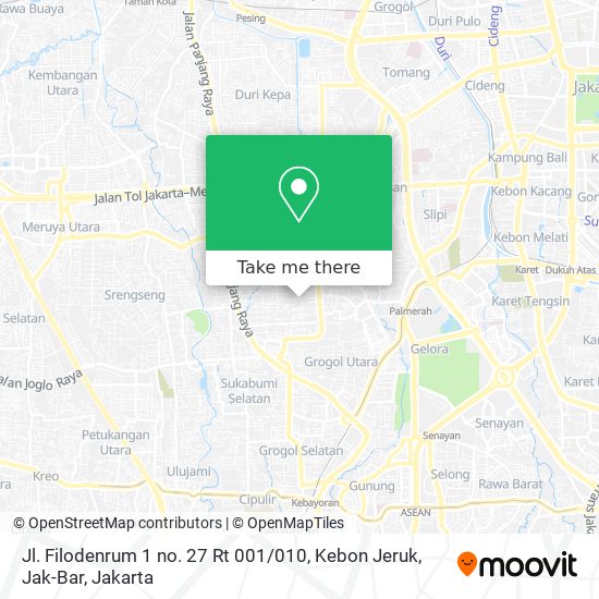 Jl. Filodenrum 1 no. 27 Rt 001 / 010, Kebon Jeruk, Jak-Bar map
