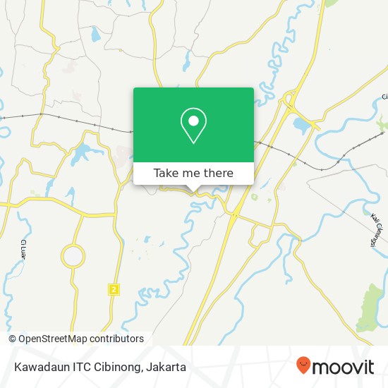 Kawadaun ITC Cibinong map
