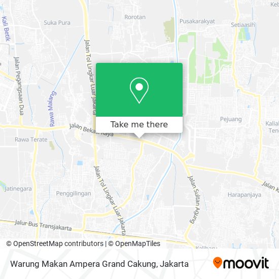 Warung Makan Ampera Grand Cakung map