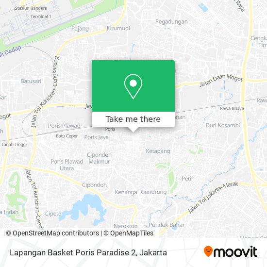 Lapangan Basket Poris Paradise 2 map