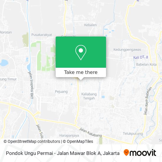 Pondok Ungu Permai - Jalan Mawar Blok A map