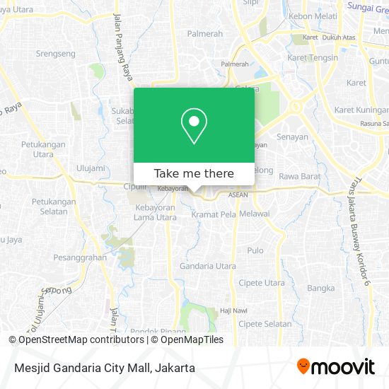 Mesjid Gandaria City Mall map