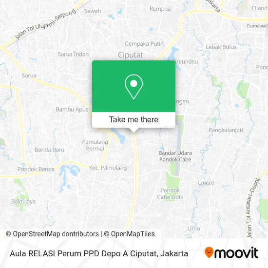 Aula RELASI Perum PPD Depo A Ciputat map