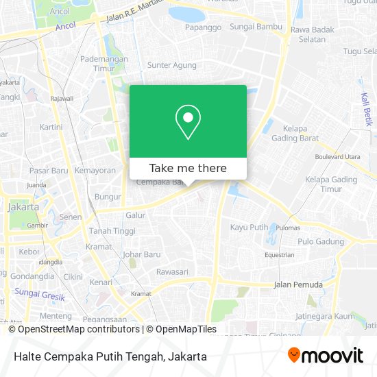 Halte Cempaka Putih Tengah map