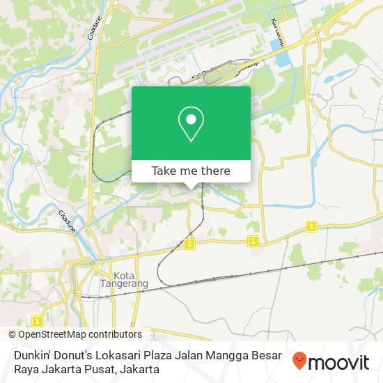 Dunkin' Donut's Lokasari Plaza Jalan Mangga Besar Raya Jakarta Pusat map