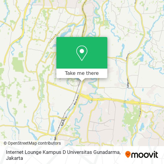 Internet Lounge Kampus D Universitas Gunadarma map