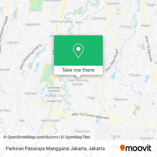 Parkiran Pasaraya Manggarai Jakarta map