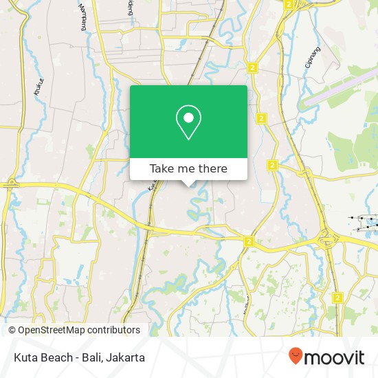 Kuta Beach - Bali map