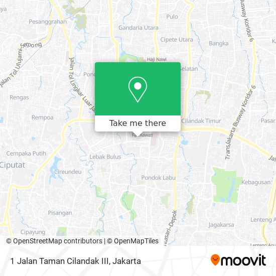 1 Jalan Taman Cilandak III map